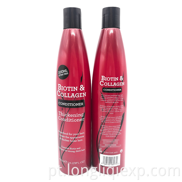 400ml de colágeno de biotina condicionador de tratamento de cabelo natural reparado para danos